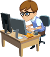 Cartoon of me coding